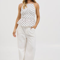 Eloise Top Black/White
