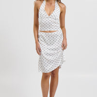 Provence Polka Dot Set White