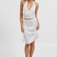 Provence Polka Dot Set White