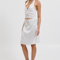 Provence Polka Dot Set White