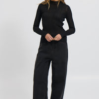 Tyler Sheer Top Black