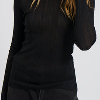 Tyler Sheer Top Black