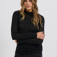 Tyler Sheer Top Black