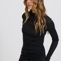 Tyler Sheer Top Black