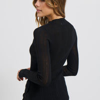Tyler Sheer Top Black