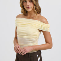 Penny Mesh Bodysuit Lemon