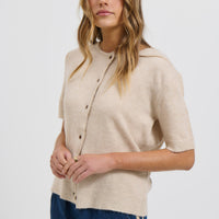 Geisha Short Sleeve Top Stone