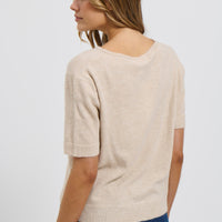 Geisha Short Sleeve Top Stone