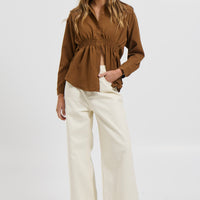 Layla Shirt Chocolate