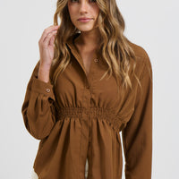 Layla Shirt Chocolate