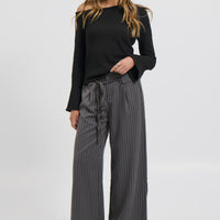 Hannah Long Sleeve Top Black