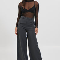 Shona Mesh Top Black