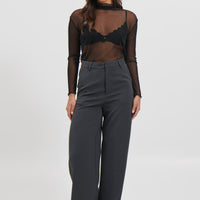 Shona Mesh Top Black
