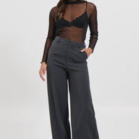 Shona Mesh Top Black