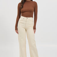 Katya Long Sleeve Top Mocha
