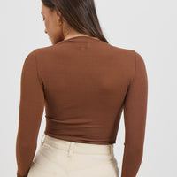 Katya Long Sleeve Top Mocha