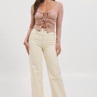 Miles Long Sleeve Top Mushroom