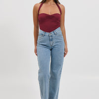 Lora Halter Top Wine