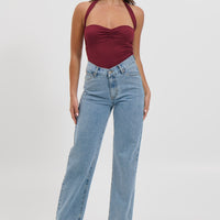 Lora Halter Top Wine