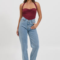 Lora Halter Top Wine