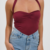 Lora Halter Top Wine