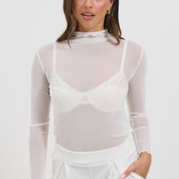 Eva Mesh Top White
