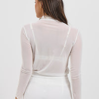 Eva Mesh Top White