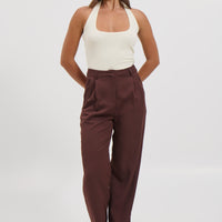 Katya Halterneck Top Off White