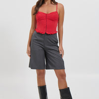 Lenni Corset Top Red