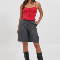 Lenni Corset Top Red