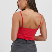 Lenni Corset Top Red
