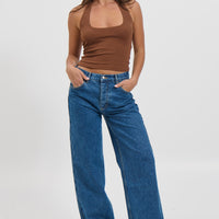 Katya Halterneck Top Mocha