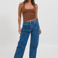 Katya Halterneck Top Mocha