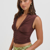 Alyce Top Chocolate
