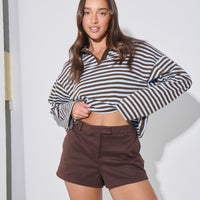Megan Long Sleeve Chocolate