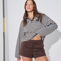 Megan Long Sleeve Chocolate