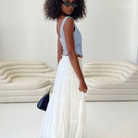 Mya Maxi Skirt White