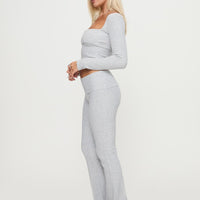Closed Eyes Flared Pant Grey