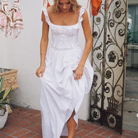 Valerio Maxi Skirt White