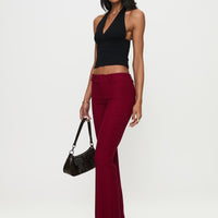 Kinkirk Flared Pants Burgundy
