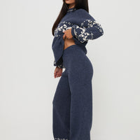 Alpine Knit Pants Navy / Cream