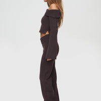 Try Me Knit Pants Chocolate