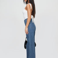 Lucille High Rise Flared Jeans Mid Wash