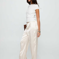 Soulstar Satin Pants Champagne