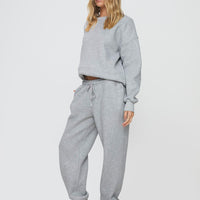 Dream Fleece Ankle Cuff Sweatpants Grey Marle