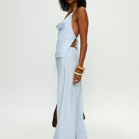 Summer Too Hot Pant Blue Stripe