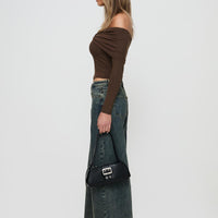 Ziggie Low Rise Baggy Jeans Antique Wash
