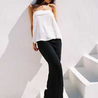 Mercer Linen Blend Maxi Skirt Black