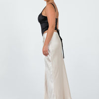 Haley Maxi Skirt Champagne