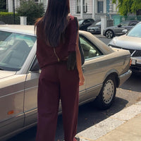 All Day Straight Leg Sweatpants Wine
